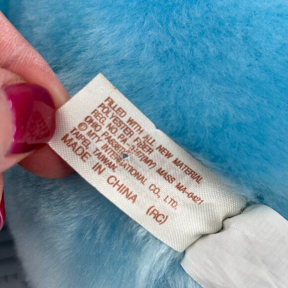 Dan Dee Blue Teddy Bear Plush Rainbow Snowflake Belly Stuffed Animal Toy 13 Inch - Picture 7 of 8